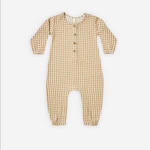 Quincy Mae Woven Jumpsuit in Honey Bingham